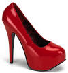 Bordello TEEZE Red Burlesque Shoe