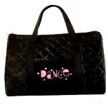 Capezio Children's Black Satin Quilted Dance Bag
