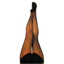 Capezio Seamed Fishnet Tights with Rhinestones