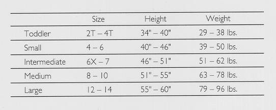 Danskin Size Chart